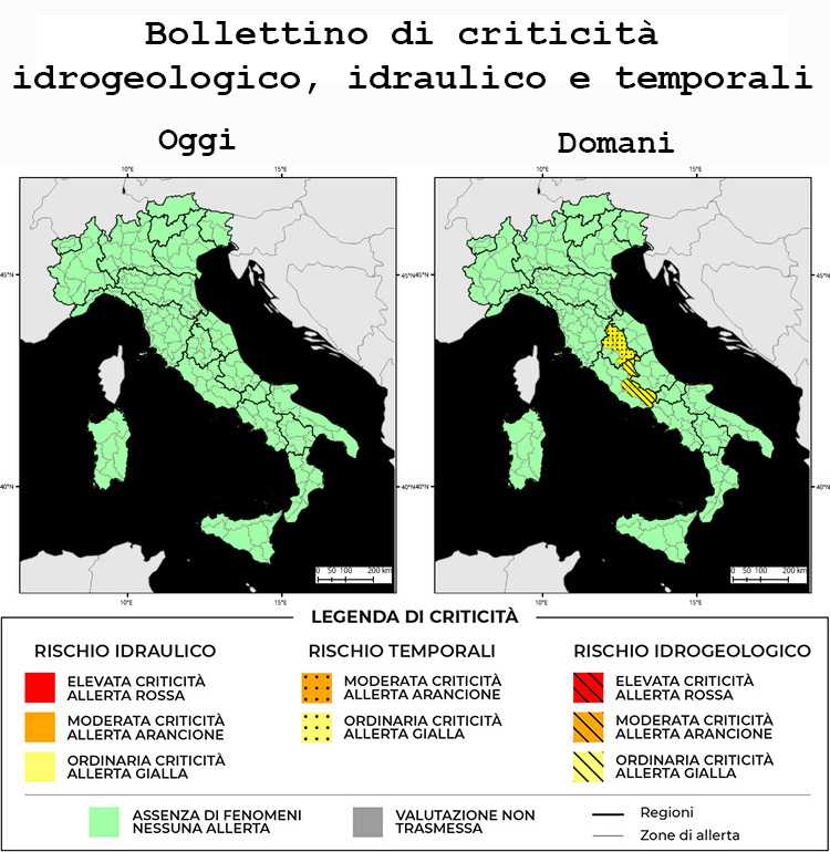 Bollettino di allerta meteo del 23/02/2025 Bollettino di allerta meteo del 23/02/2025