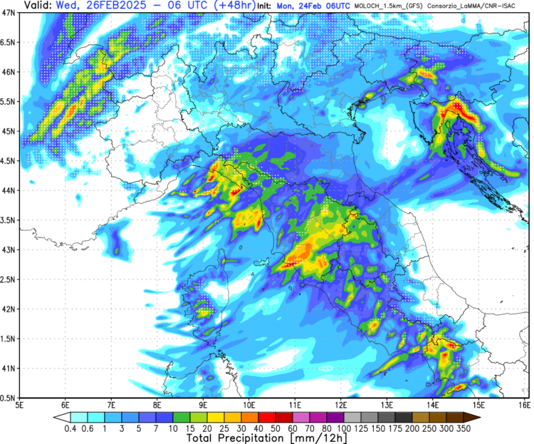 Meteo oggi e domani martedì 25 e mercoledì 26 febbraio 2025 Meteo oggi e domani martedì 25 e mercoledì 26 febbraio 2025