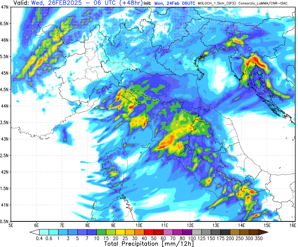 Meteo oggi e domani martedì 25 e mercoledì 26 febbraio 2025 Meteo oggi e domani martedì 25 e mercoledì 26 febbraio 2025