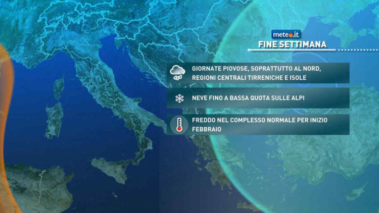 Previsioni meteo: cambia tutto dal 7 febbraio, torna il maltempo con pioggia e neve