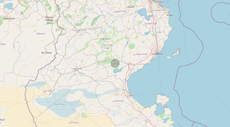 Terremoto Tunisia – Magnitudo 4.7
