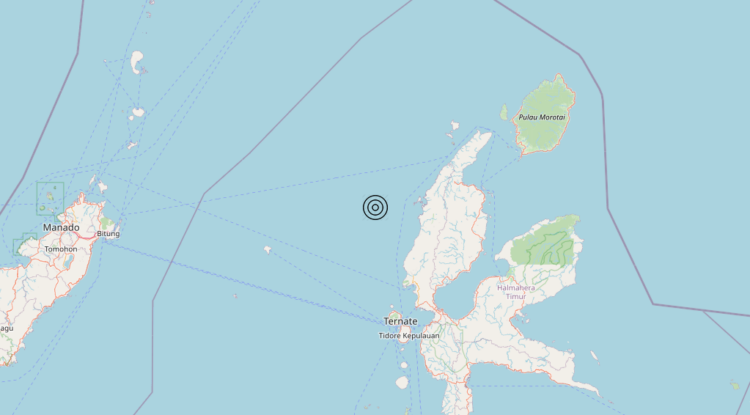 Terremoto Halmahera, Indonesia [Sea: Indonesia] – Magnitudo 5.5