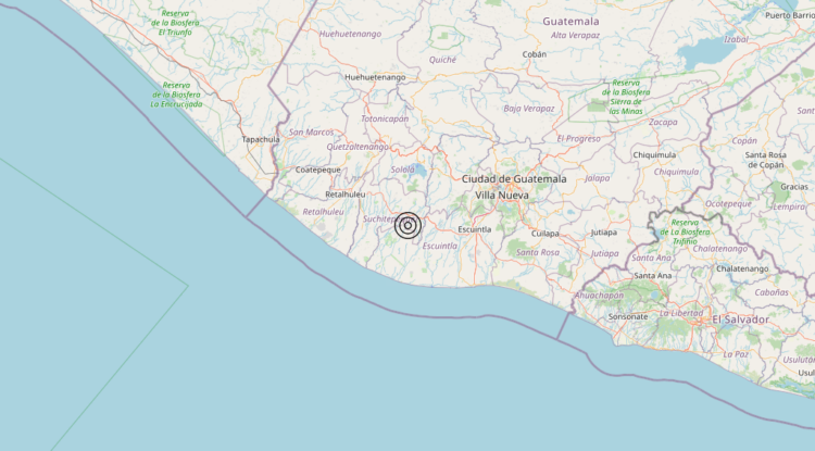 Terremoto Guatemala – Magnitudo 5.7