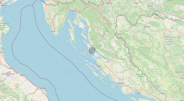 Terremoto Costa Croata Settentrionale (CROAZIA) – Magnitudo 3.0