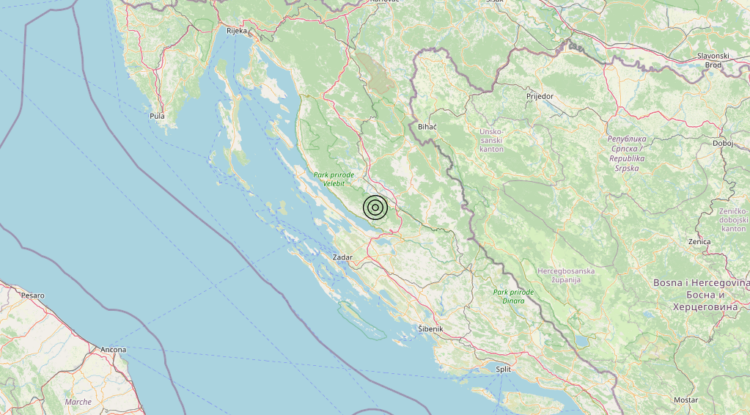 Terremoto Costa Croata Settentrionale (CROAZIA) – Magnitudo 3.0