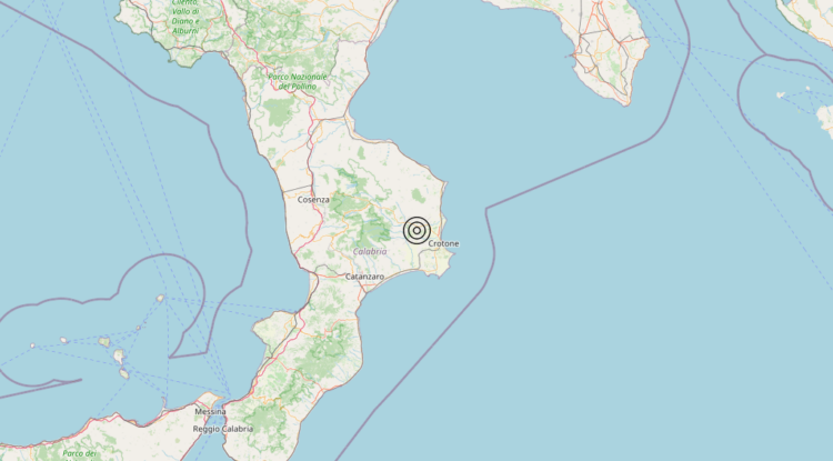 Terremoto 4 km SE San Mauro Marchesato (KR) – Magnitudo 3.0
