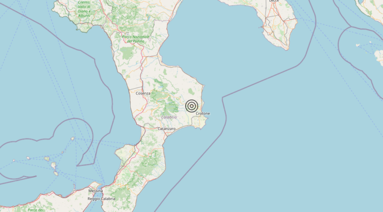 Terremoto 2 km SE Scandale (KR) – Magnitudo 3.1 Terremoto 2 km SE Scandale (KR) – Magnitudo 3.1