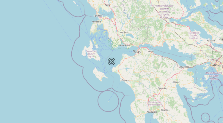 Terremoto Costa Greca Ionica (GRECIA) – Magnitudo 5.1