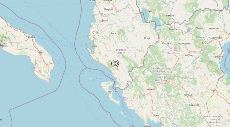 Terremoto Costa Albanese meridionale (ALBANIA) – Magnitudo 3.2