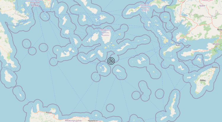 Terremoto Dodecanese Islands, Greece [Sea: Greece] – Magnitudo 4.7