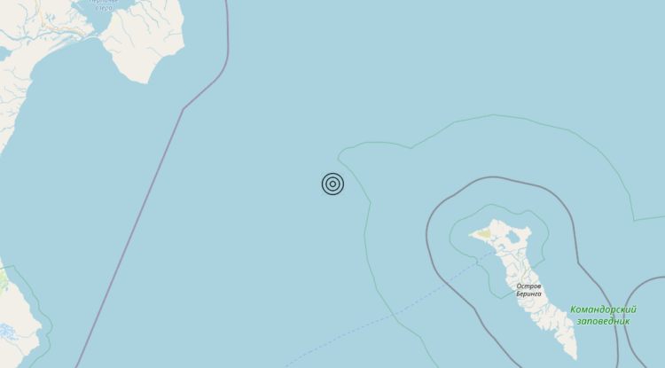 Terremoto Russia [Sea] – Magnitudo 5.8