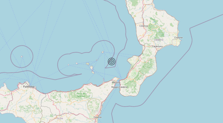 Terremoto Tirreno Meridionale (MARE) – Magnitudo 4.3