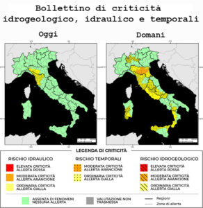 Bollettino di allerta meteo del 11/03/2025