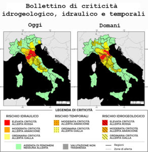Bollettino di allerta meteo del 14/03/2025