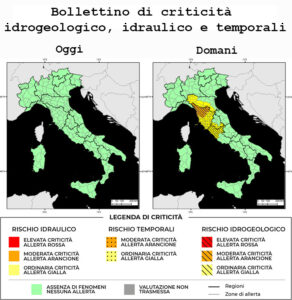 Bollettino di allerta meteo del 21/03/2025