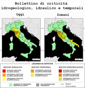 Bollettino di allerta meteo del 22/03/2025