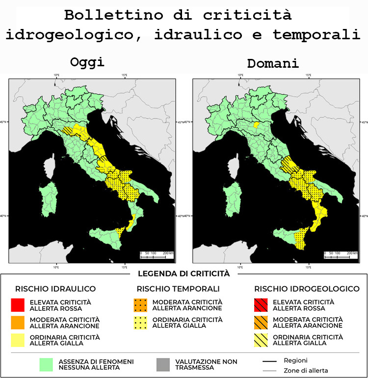 Bollettino di allerta meteo del 29/03/2025 Bollettino di allerta meteo del 29/03/2025
