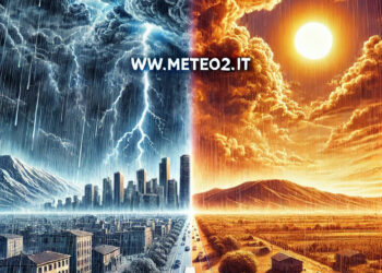 Meteo: instabilità e piogge. Umidità elevata rischio fenomeni estremi