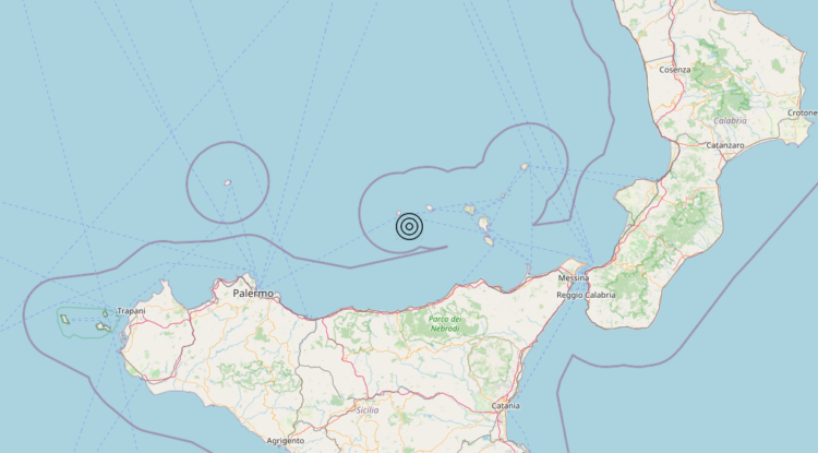 Terremoto Isole Eolie (Messina) – Magnitudo 3.0