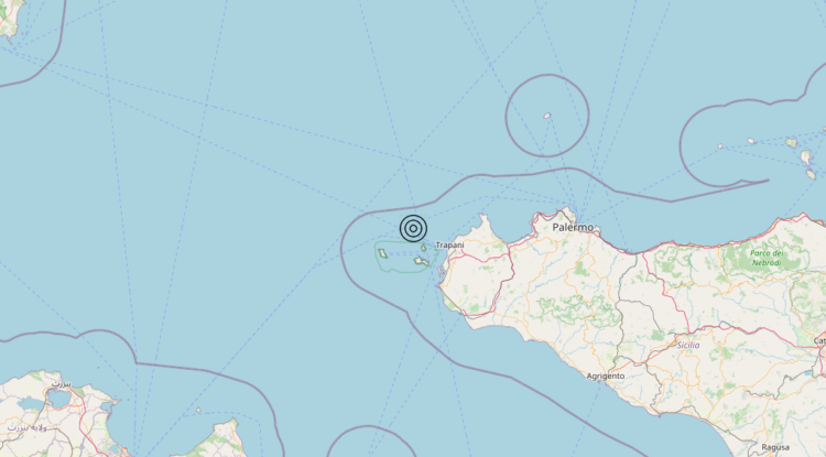 Terremoto Isole Egadi (Trapani) – Magnitudo 4.0