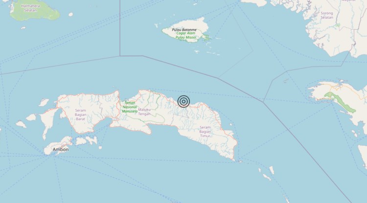Terremoto Seram, Indonesia [Land: Indonesia] – Magnitudo 5.8
