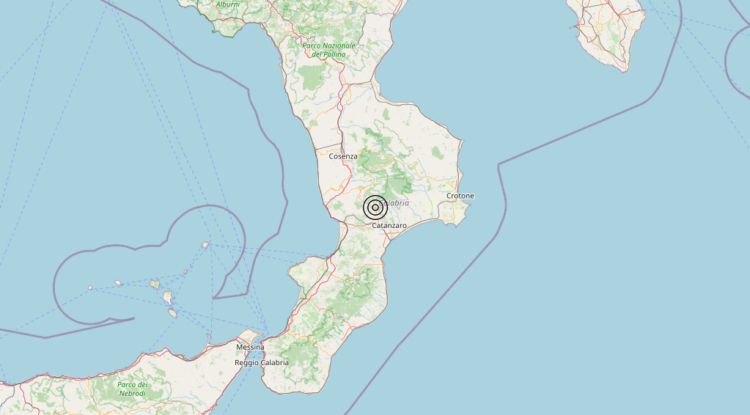 Terremoto 1 km NW Tiriolo (CZ) – Magnitudo 3.3 Terremoto 1 km NW Tiriolo (CZ) – Magnitudo 3.3