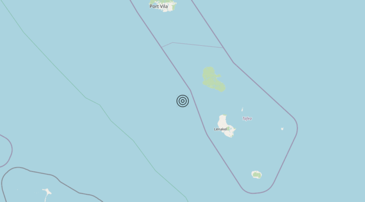 Terremoto Vanuatu Islands [Sea: Vanuatu] – Magnitudo 5.7