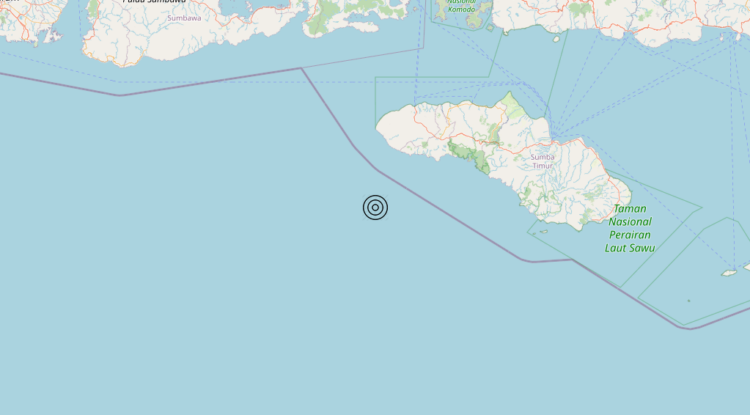 Terremoto South of Sumbawa, Indonesia [Sea: Indonesia] – Magnitudo 5.7