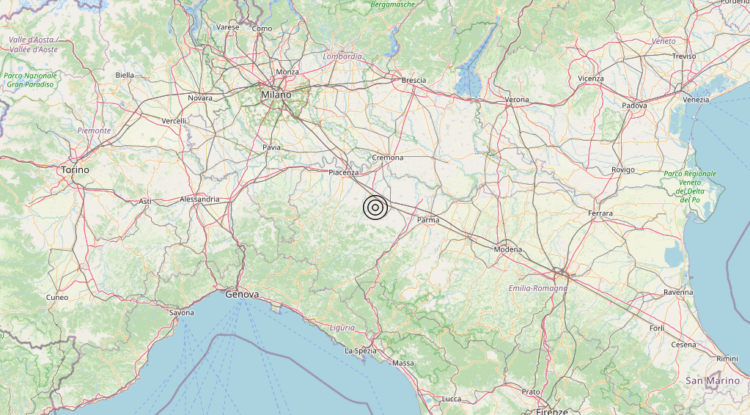 Terremoto 3 km W Salsomaggiore Terme (PR) – Magnitudo 3.2