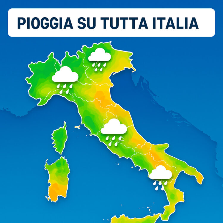 Meteo a Pasqua 2025: piogge diffuse in arrivo sull’Italia