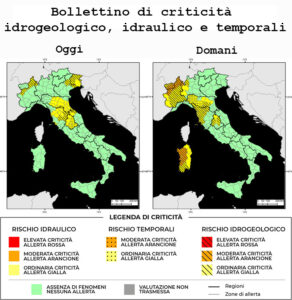 Bollettino di allerta meteo del 15/04/2025