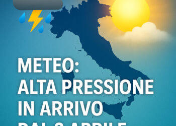 Meteo: Aprile 2025 ecco l’alta pressione. Ma quanto durerà?