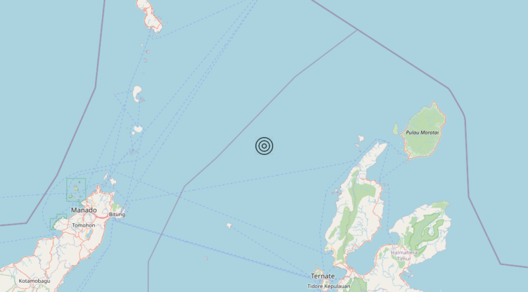 Terremoto Indonesia [Sea] – Magnitudo 5.8