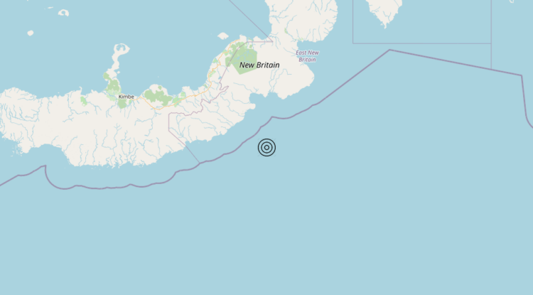 Terremoto Papua New Guinea [Sea] – Magnitudo 6.9