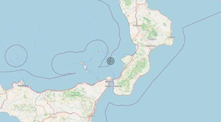 Terremoto Tirreno Meridionale (MARE) – Magnitudo 3.1