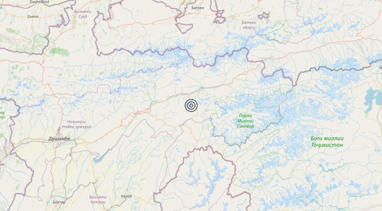 Terremoto Tajikistan [Land] – Magnitudo 5.9