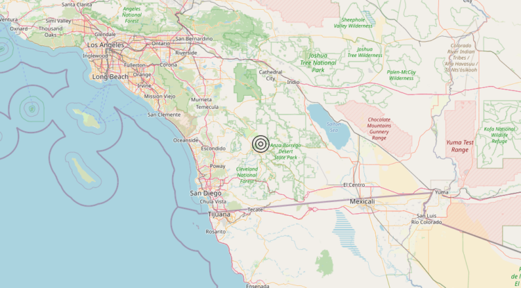 Terremoto Southern California, United States [Land: United States] – Magnitudo 5.4