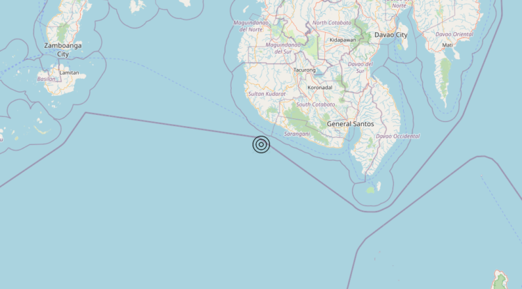 Terremoto Philippines [Sea] – Magnitudo 5.6