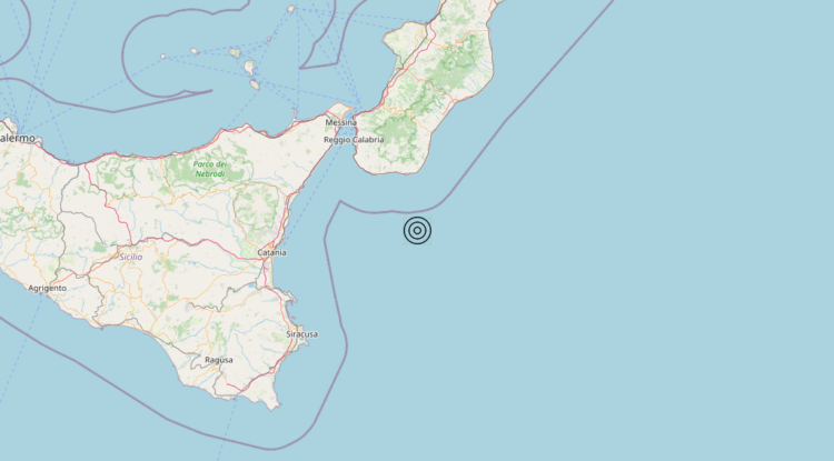Terremoto Mar Ionio Meridionale (MARE) – Magnitudo 4.8