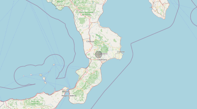 Terremoto 1 km NW Tiriolo (CZ) – Magnitudo 3.0 Terremoto 1 km NW Tiriolo (CZ) – Magnitudo 3.0