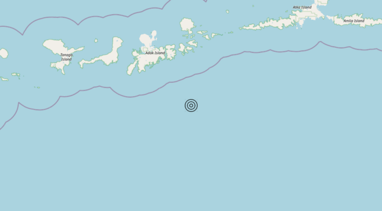 Terremoto Andreanof Islands, Aleutian Islands, United States [Sea: United States] – Magnitudo 5.9