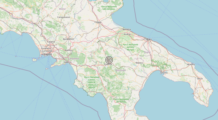 Terremoto 4 km NE Potenza (PZ) – Magnitudo 4.2
