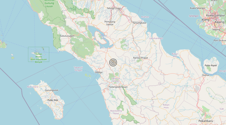 Terremoto Northern Sumatera, Indonesia [Land: Indonesia] – Magnitudo 5.6