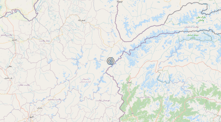 Terremoto Afghanistan [Land] – Magnitudo 5.8