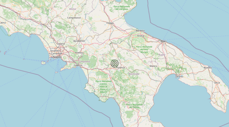 Terremoto 3 km NE Picerno (PZ) – Magnitudo 3.4