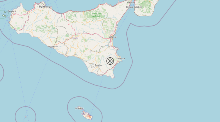 Terremoto 7 km NW Noto (SR) – Magnitudo 3.3