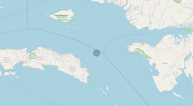 Terremoto Indonesia [Sea] – Magnitudo 5.6