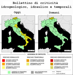 Bollettino di allerta meteo del 09/05/2025