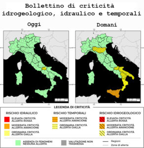 Bollettino di allerta meteo del 14/05/2025