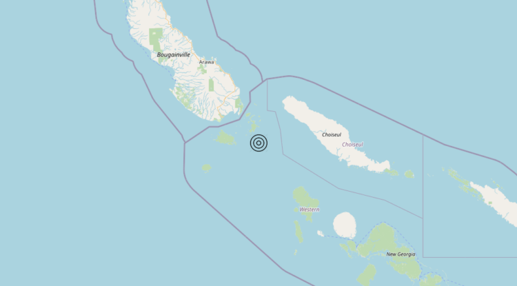 Terremoto Solomon Is. [Sea] – Magnitudo 5.7